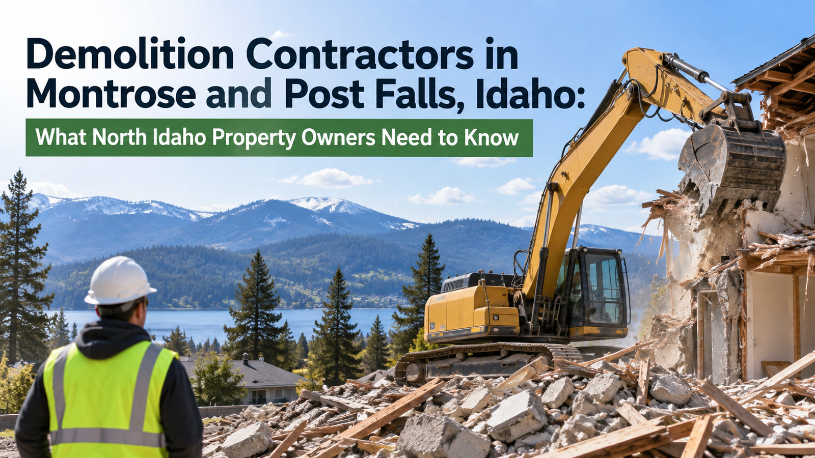 Demolition Contractors in Montrose and Post Falls, Idaho: What North Idaho Property Owners Need to Know